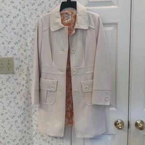 Tulle Wool Blend Pea Coat